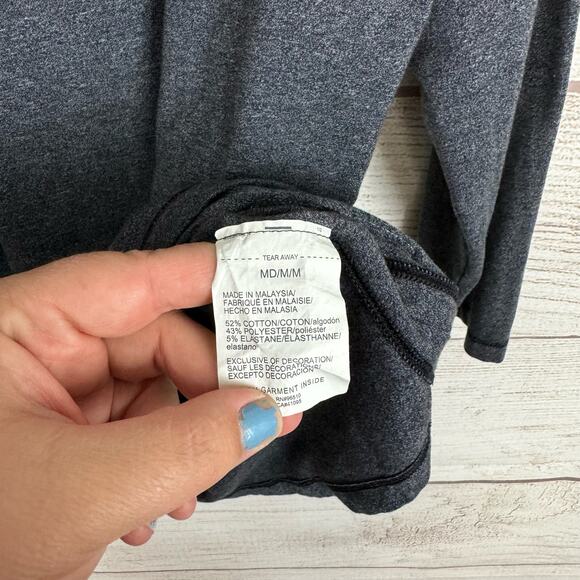 Under Armour Project Rock Men's Charcoal 3/4 Sleeve Henley Tee Size Medium - Picture 6 of 7